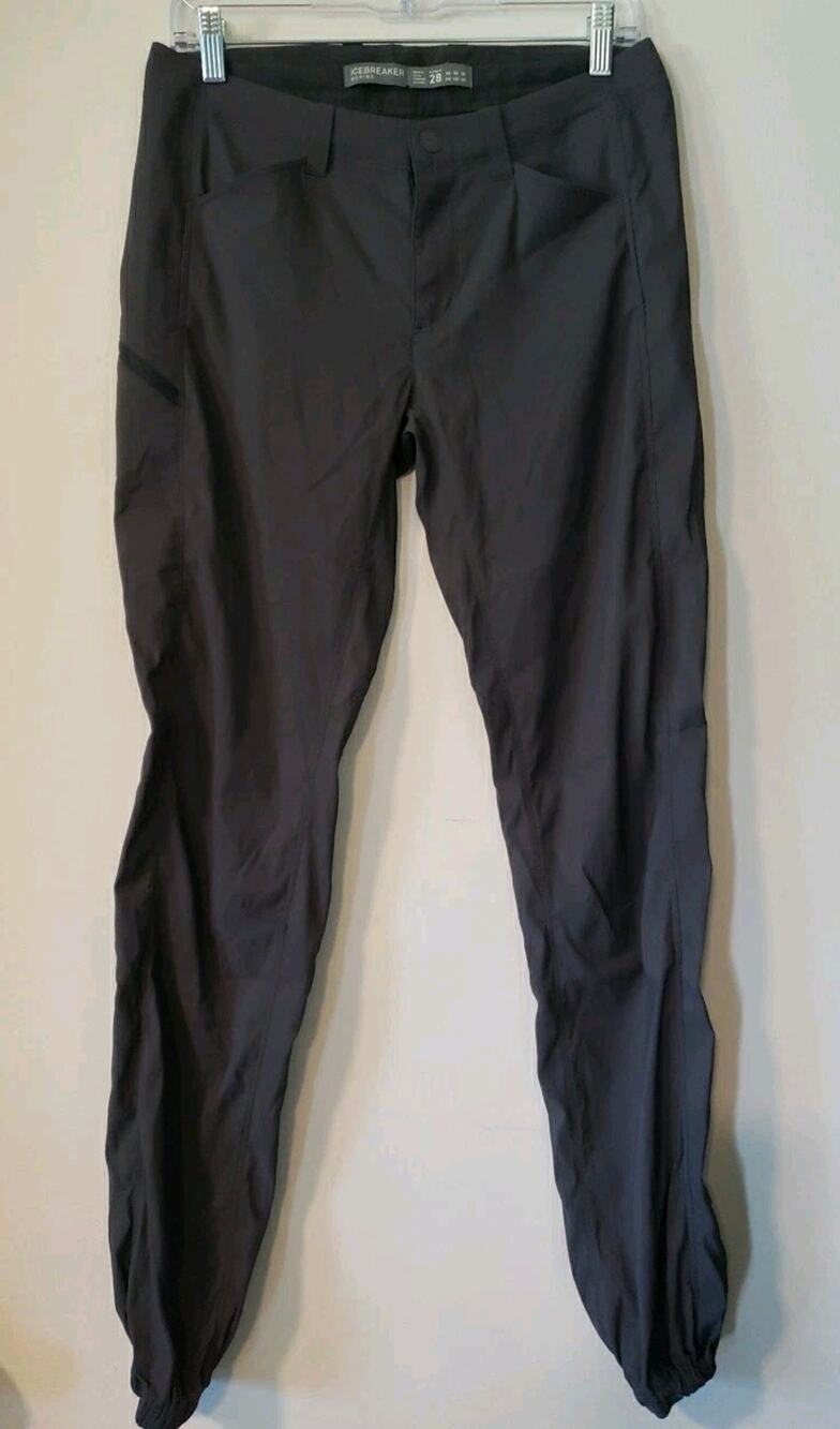 Icebreaker Women's Merino Wool Blend Persist Hiking Pants Monsoon Sz 28 US 6 (V5